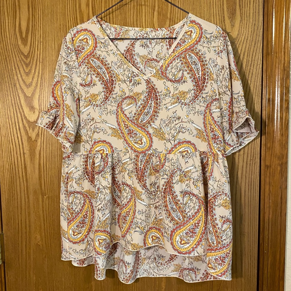 SHEIN Paisley Blouse